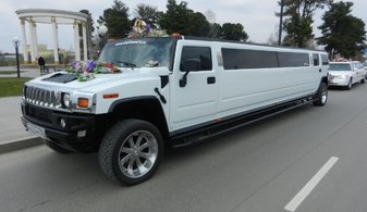 Свадебный лимузин Hummer H2 Limousine № П5131, белый